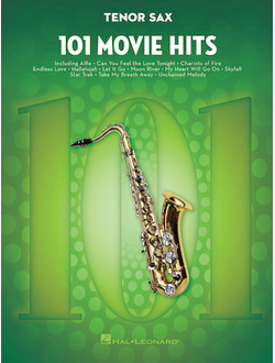 101 Movie Hits for Tenor Sax Instrumental Folio Softcover