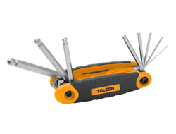 Набор шестигранников, 1,5-8 мм, складной, 8 предметов TOLSEN TT20068