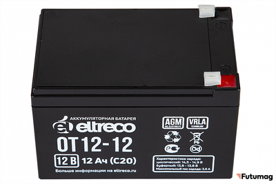 Аккумулятор Eltreco 6-F-12 (12V12A/H C20)