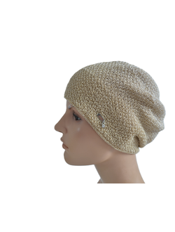 Золотистый женский берет Италия Vizio