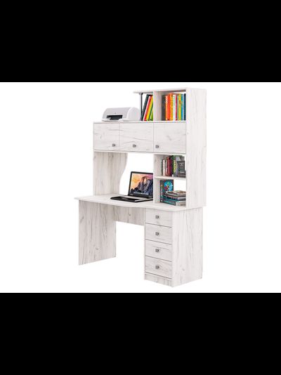 СК-16 рабочий стол с надстройкой Крафт светлый