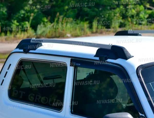 Рейлинги нива 3д чёрные (без сверления кузова)