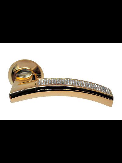 Ручки дверные Sillur с 132 золото/кристаллы