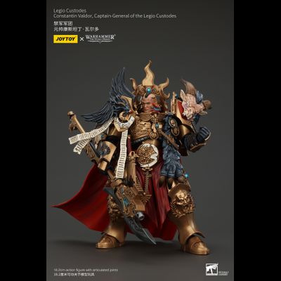 Константин Вальдор, генерал-капитан Легио Кустодес (Warhammer Horus Heresy) - КОЛЛЕКЦИОННАЯ ФИГУРКА 1/18 Legio Custodes Constantin Valdor Captain-General of the Legio Custodes (JT00942) - JOYTOY