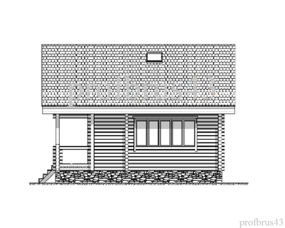 Дом-баня из клееного бруса "Дмитрий", 135 м2