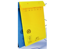 Пакет с воздушной подушкой G/17 желтый (250х350мм+50мм клапан)