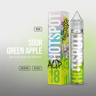 HOTSPOT ACID SALT (STRONG) 30ml - SOUR GREEN APPLE (КИСЛОЕ ЯБЛОКО)