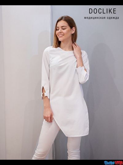 БЛУЗА DOCLIKE DL424 белая