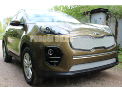 Защита радиатора KIA Sportage IV 2016-2018 chrome середина PREMIUM