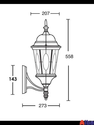 Садово парковый светильник Astoria 401