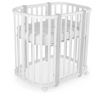 Кроватка-трансформер 5в1 Sweet Baby Palermo Белый / Серый (маятник)