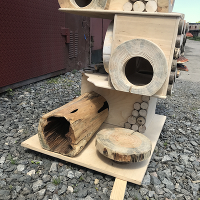 домик для кота, дом для кошки, кошачий домик, домик для животных, когтеточка для кошек, дом из спила