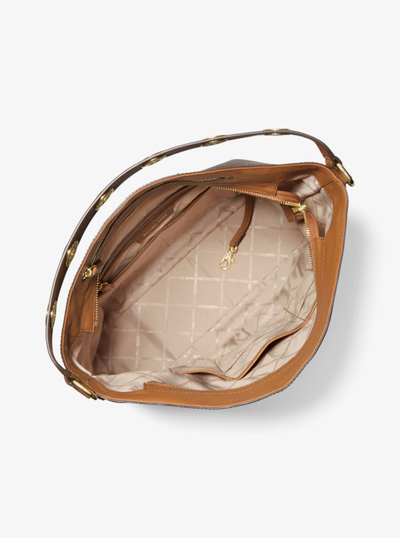 Сумка Michael Kors Shoulder с логотипом бренда коричневого цвета