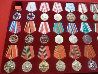 "Медали СССР в планшете" 4-я часть. Муляжи высокого качества!