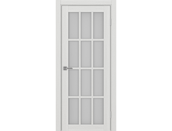 Межкомнатная дверь "Турин-542" ясень серебристый (стекло сатинато)