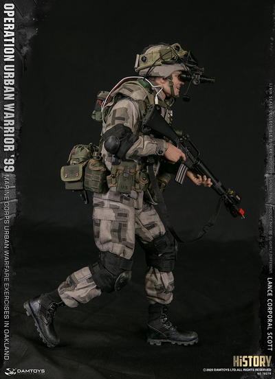 Американский морпех - младший капрал Скотт - ФИГУРКА 1/6 scale Operation Urban Warrior ‘99 - Marine Corps urban warfare exercises in Oakland “Lance corporal Scott” (78079) - DAMTOYS
