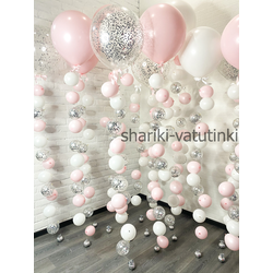 Шары цепочки с пузырями 15шт
