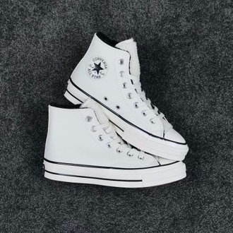 Зимние Converse Chuck 70 Sherpa Cozy Utility белые