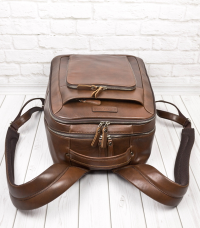 Кожаный рюкзак Montemoro Premium brown (арт. 3044-53)