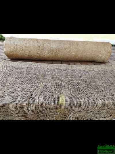 Мешковина джутовая  пл. 160гр/м2, рулон 100 метров, (ширина 110см) Бангладеш