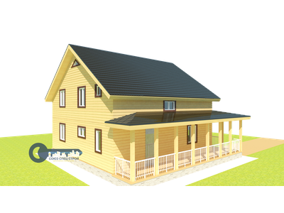 ДЖ-01 ГАБАРИТНЫЕ РАЗМЕРЫ: (10Х7,5М) 1,5 ЭТАЖА, ОБЩАЯ ПЛОЩАДЬ: 191М² (модификация 1)