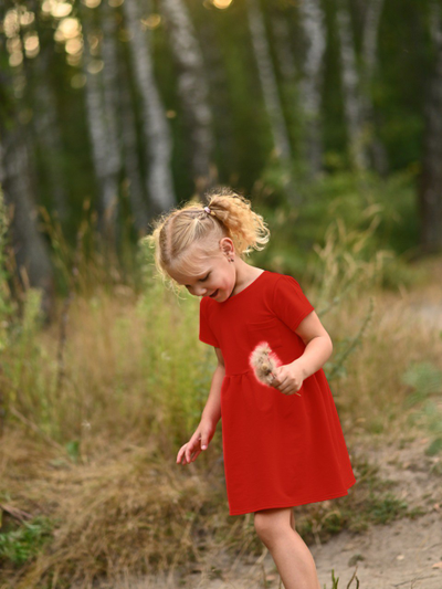 Платье с коротким рукавом