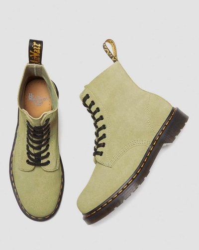 Ботинки Dr Martens 1460 Pascal Suede Pale Olive