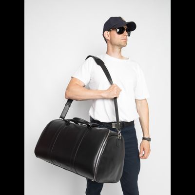 Кожаный портплед / дорожная сумка Goffredo 
Premium black (арт. 4045-51)