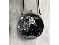 Сумочка круглая с фермуаром Кино, Виктор Цой №22