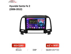Штатная магнитола FarCar для Hyundai Santa Fe 2 (2006-2012) на Android 12