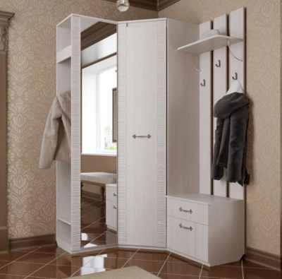 Угловая прихожая Элана бодега белая