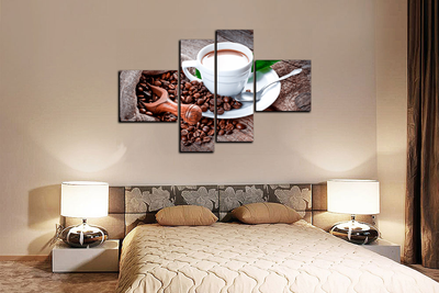 Модульная картина "Кофе с молоком"