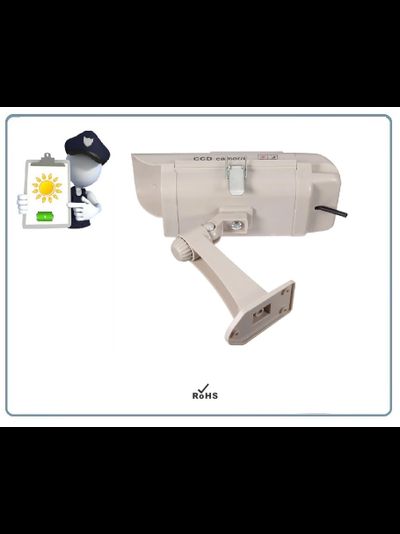 DE/SK3 Муляж уличной видеокамеры. Отсек для 2  аккумуляторов (тип АА) + солнечная панель