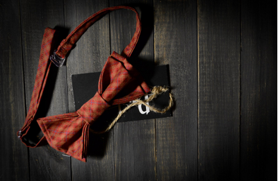 Галстук-бабочка Parcker Красный Ромб