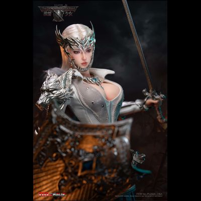 ПРЕДЗАКАЗ - Белая воительница Алина - Коллекционная фигурка 1/6 The Girl Under Wolf's Ward Silver Alina (PL2026-236A) - TBLeague ?ЦЕНА: 28200 РУБ.?