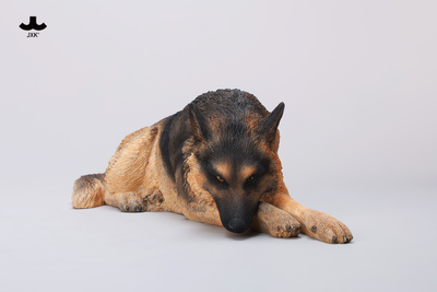 Немецкая овчарка (лежащая) - Коллекционная фигурка 1/6 Lying German Shepherd Figurine (JXK254A) - JXK