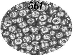 Бисер Zlatka 8/0 10гр цвет № 0561 серебряный