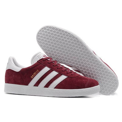 Adidas gazelle mens burgundy best sale
