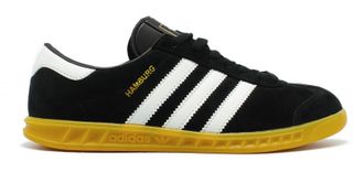 Adidas Hamburg Suede Черные с белым (41-46) Арт.002М