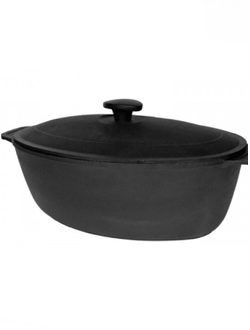 Гусятница чугунная 6л с крышкой Гардарика