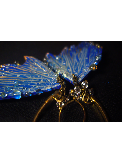 Серьги в винтажном стиле &quot;Звёздная метель. Сказка о Вавилонском мотыльке&quot;