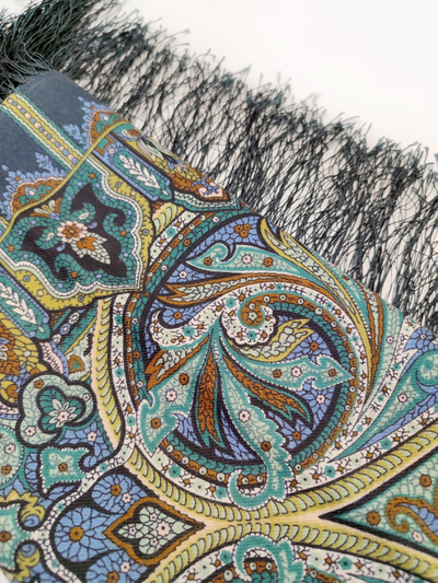 Павловопосадский платок Шафран 1155-2