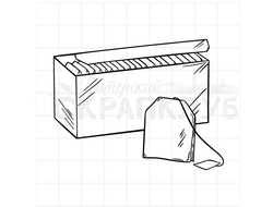 Штамп коробка с чайными пакетиками