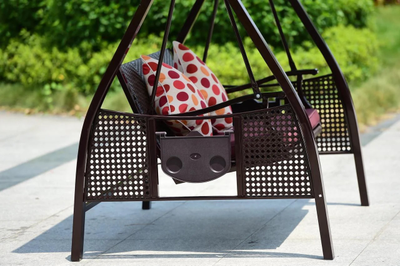 Качели садовые Rio из искусственного ротанга. Детали.