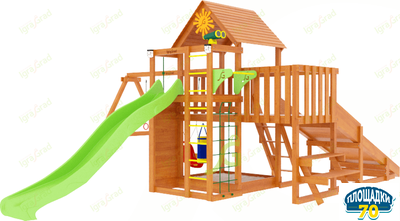 Детская площадка IgraGrad Крафт Pro 3 с зимней горкой Томск