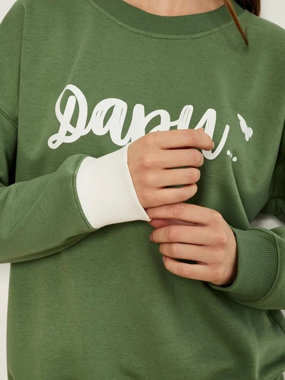 ЖЕНСКИЙ СВИТШОТ ОЛИВА "ДАРИ"