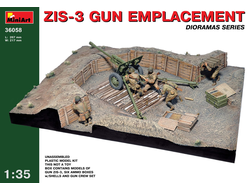 Сборная модель: (Miniart 36058)  Набор для диорамы "Расчет с пушкой ЗИС-3"
