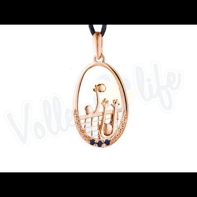 Кулон с позолотой "Блок"