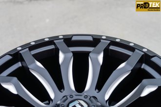 Комплект дисков R20 9,0J ET+0 6*139,7 FBX 124-20 Черный с фрезеровкой (R692)