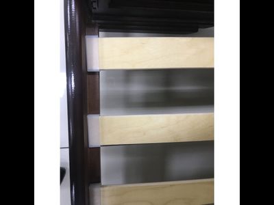 Кровать " Елена " из массива с ортопедическим основанием орех (Бравомебель)